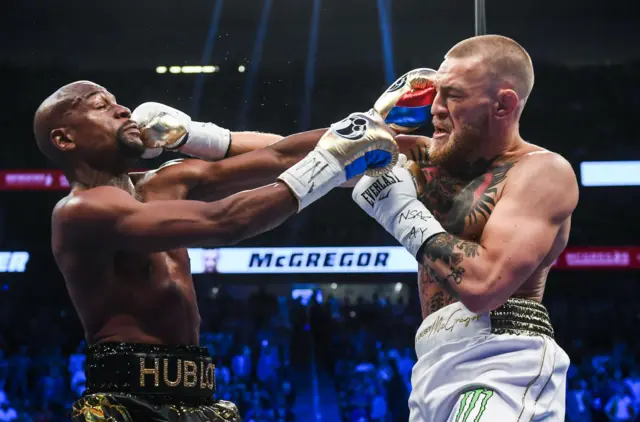 Conor McGregor and Floyd Mayweather