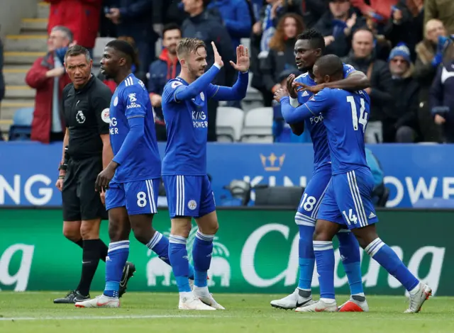 Leicester celebrate