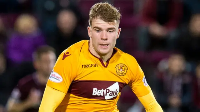 Motherwell midfielder Chris Cadden