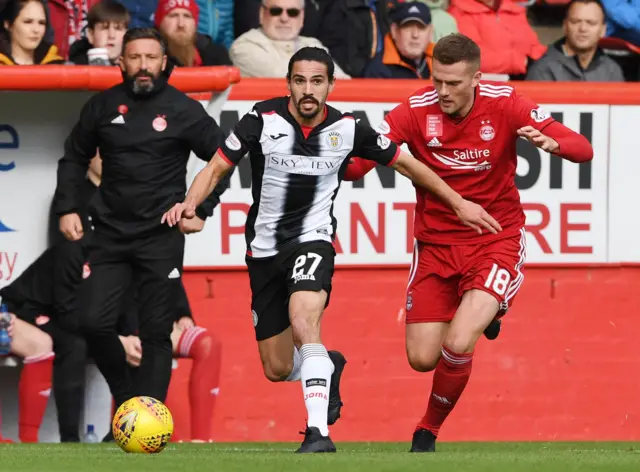 Derek McInnes watches on as his side win 4-1