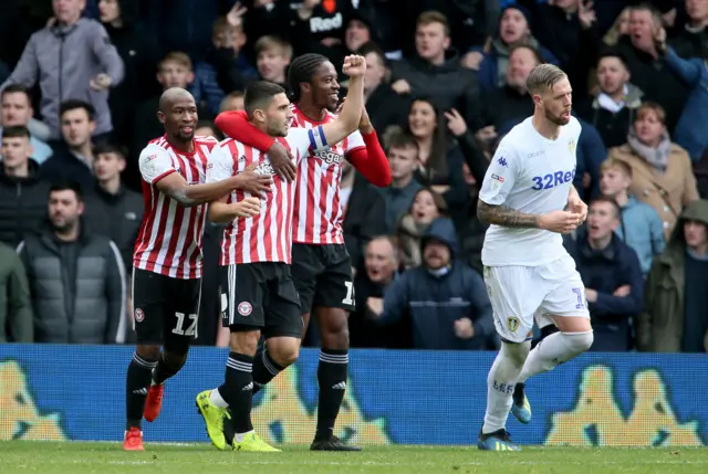 Brentford celebrate