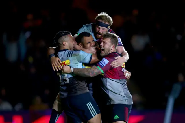 Harlequins celebrate