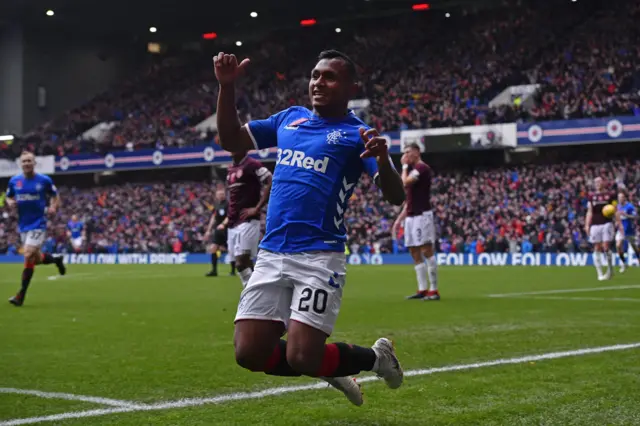 Alfredo Morelos made it 2-0 for Rangers at Ibrox