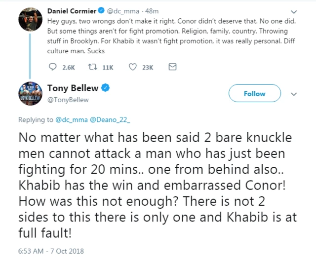 Tony Bellew on Twitter