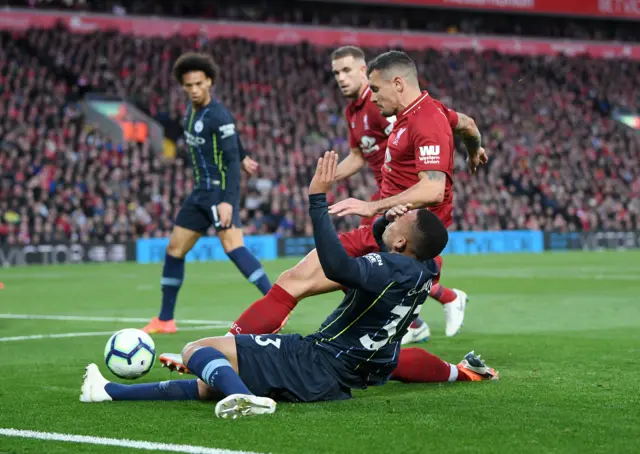 Gabriel Jesus and Dejan Lovren