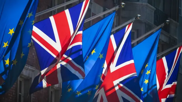 UK and EU flags