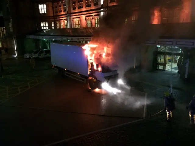 Truck fire