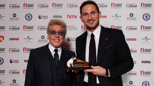 Roger Daltrey and Frank Lampard