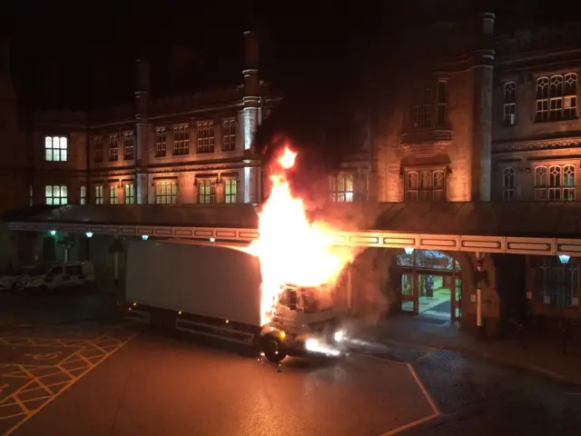 Truck fire