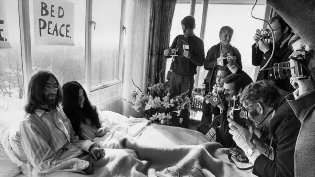 John Lennon and Yoko