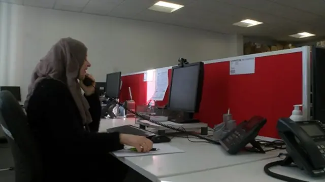 Helpline worker