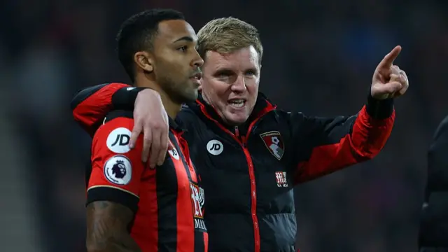 Eddie Howe and Callum Wilson