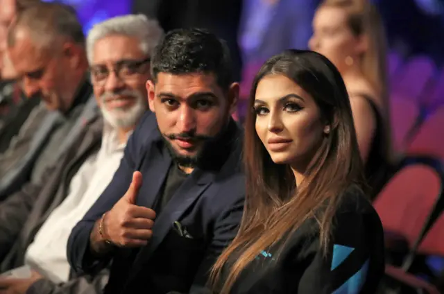 Amir Khan with his wife Faryal Makhdoom