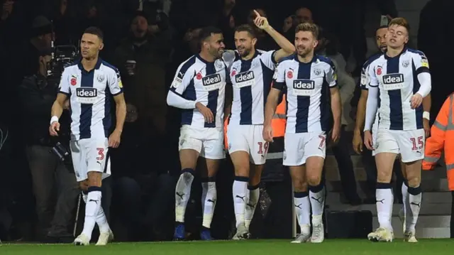 West Brom celebrate