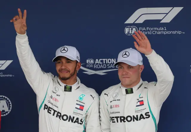 Lewis Hamilton and Valtteri Bottas