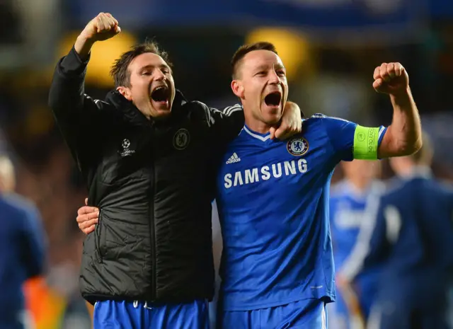 Frank Lampard and John Terry at Chelsea