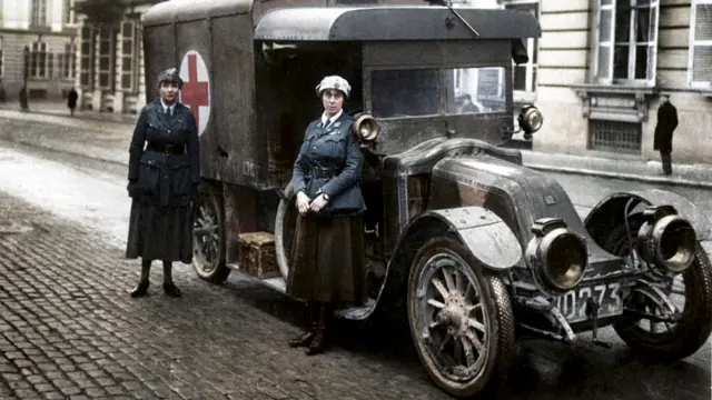 British Red Cross volunteers in WW1