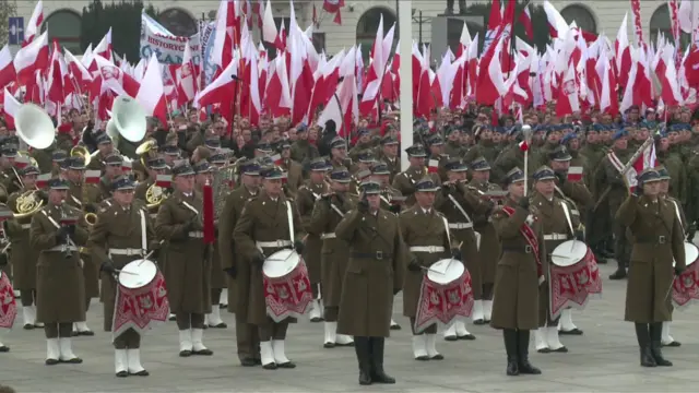 The Polish military celebrate one hundred years of independence