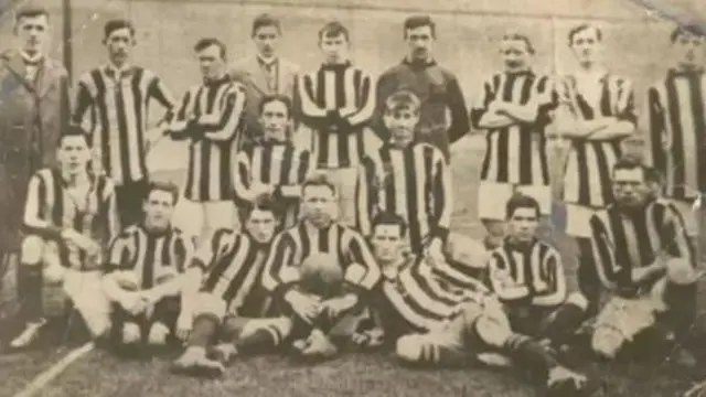 William Manning (back row, far right) was part of the Antrim team that reach two All-Ireland finals