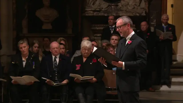 John Simm in Westminster Abbey