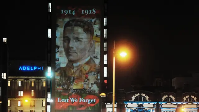 Wilfred Owen image in Liverpool