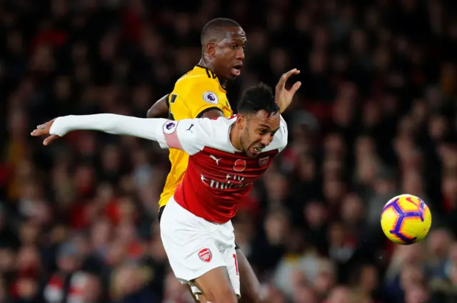 Willy Boly and Pierre-Emerick Aubameyang