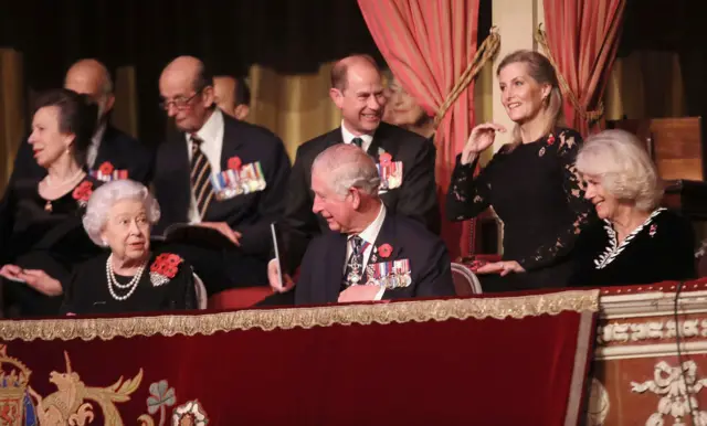 Royal family at Festival of Remmembrance
