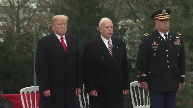 President Trump pays tribute to fallen American soldiers