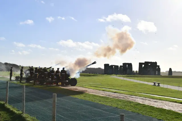 Guns at Stonehenge