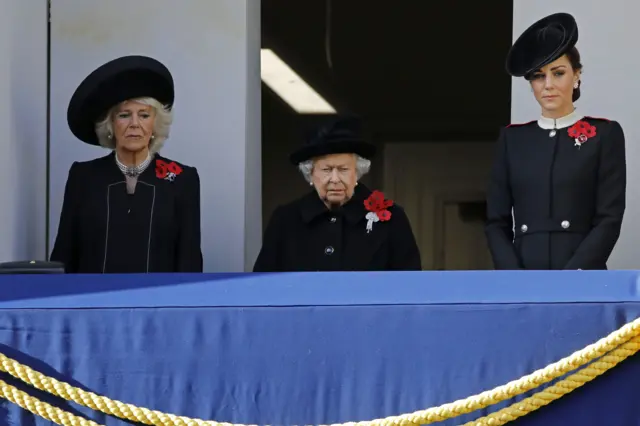 Duchess of Cornwall, the Queen and Duchess of Cambridge