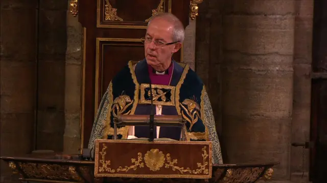 The Most Rev Justin Welby