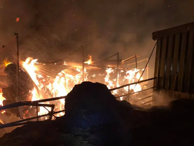 scene of fire