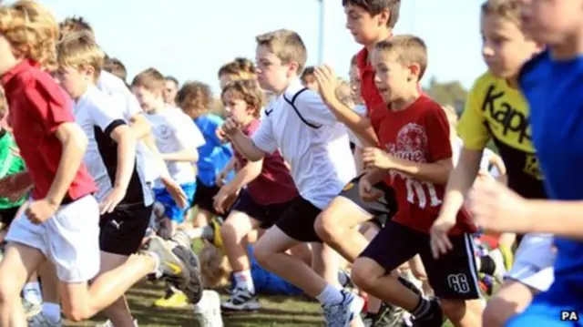 Kids running