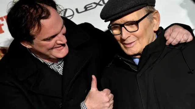 Quentin Tarantino and Ennio Morricone