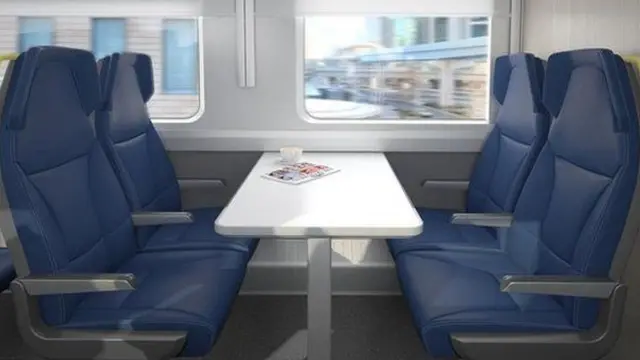 Chairs in a train