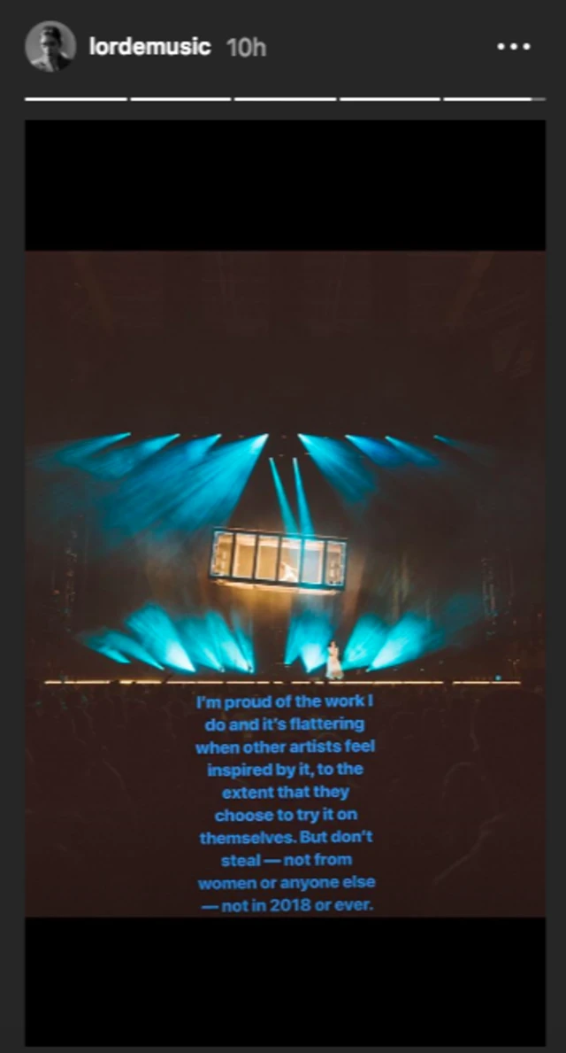 Lorde's message for Kanye