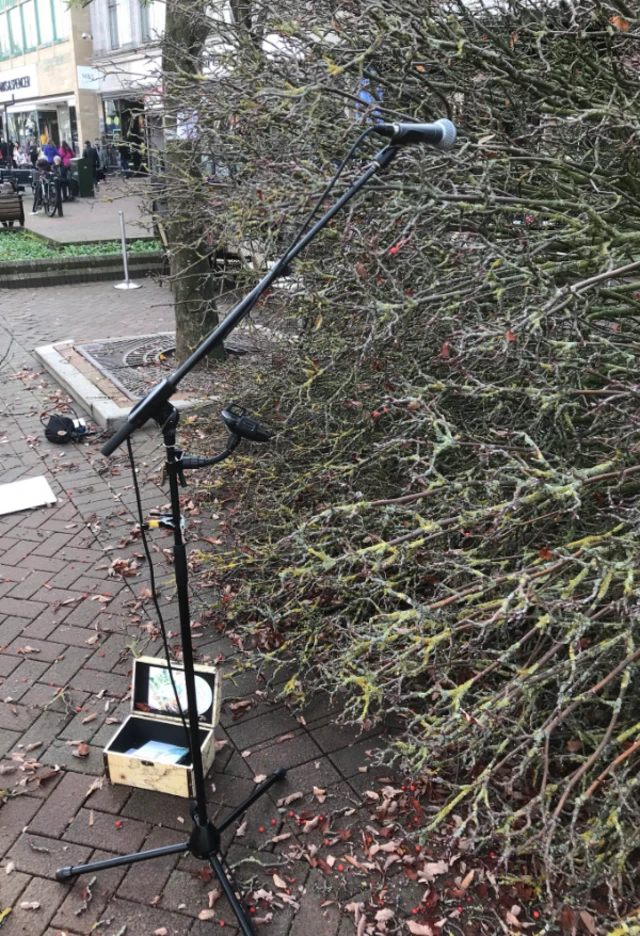 Tree with mic stand