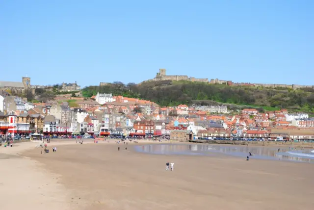 The beach in Scarborough