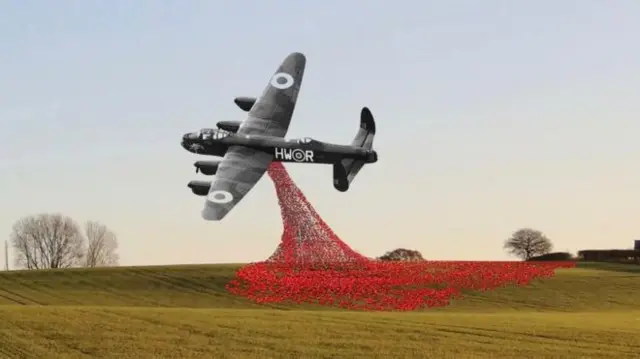 lancaster bomber sculpture