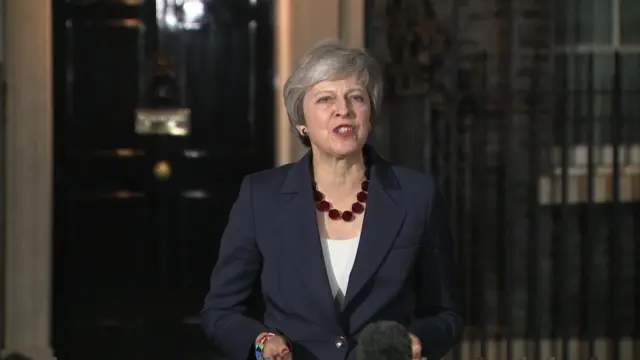 May outside Downing Street