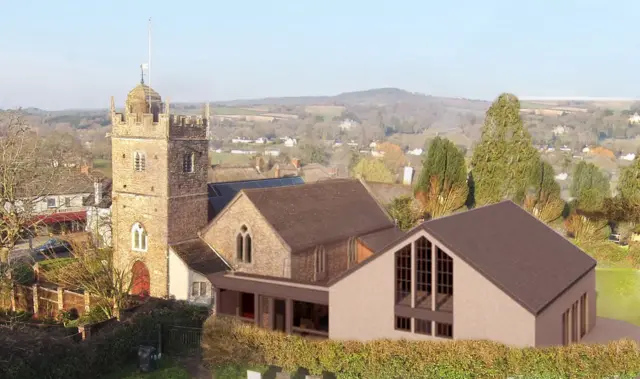 Artist impression of what the new St Luke's new church hall will look like