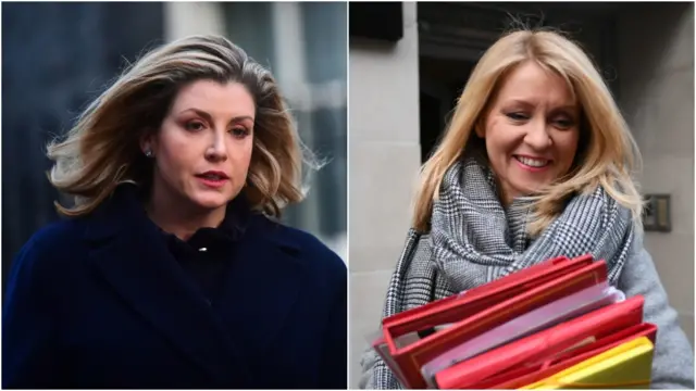 Penny Mordaunt (left) and Esther McVey (right)