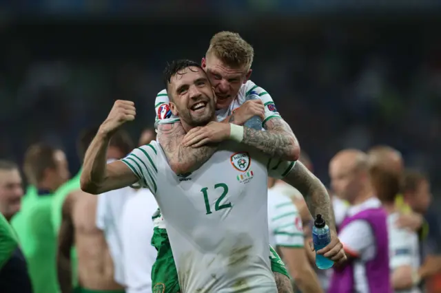 James McClean and Shane Duffy