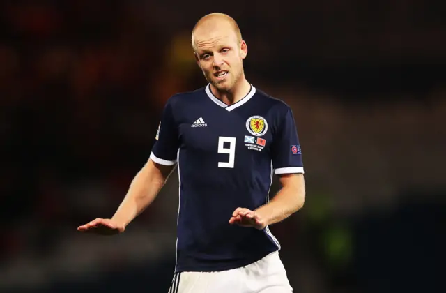 Steven Naismith playing for Scotland