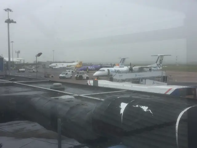 Planes at Exeter Airport