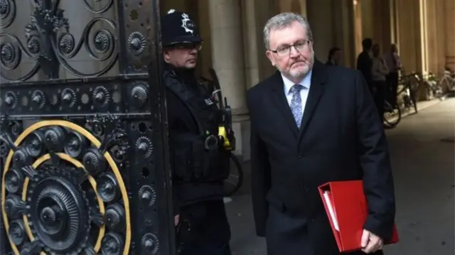 Mr Mundell arrived in Downing Street for a cabinet meeting on Wednesday afternoon