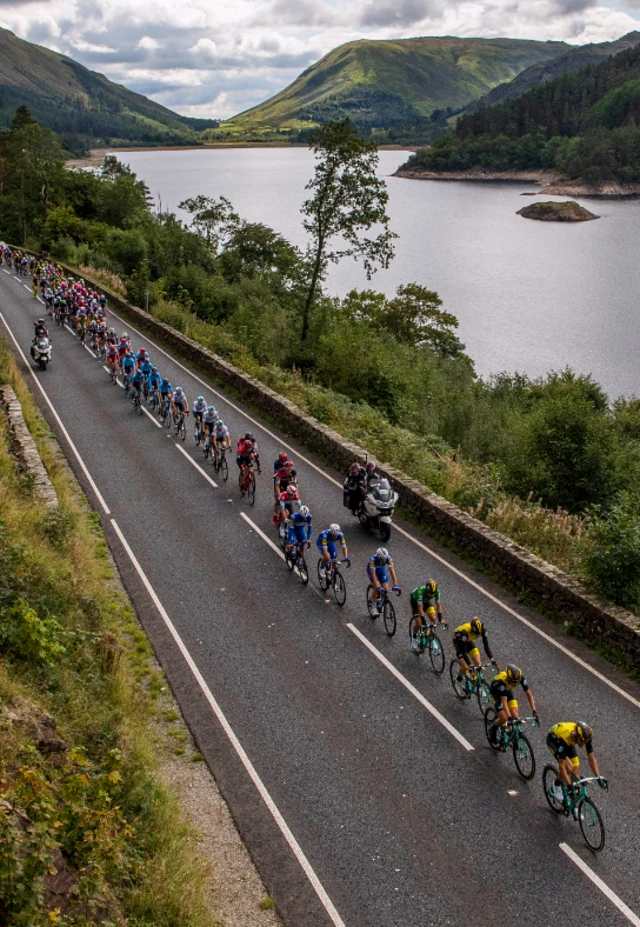 Tour of Britain passing Thirlmere