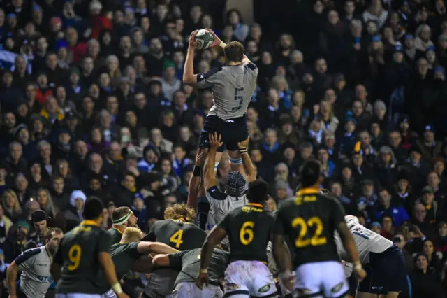 Scotland line-out