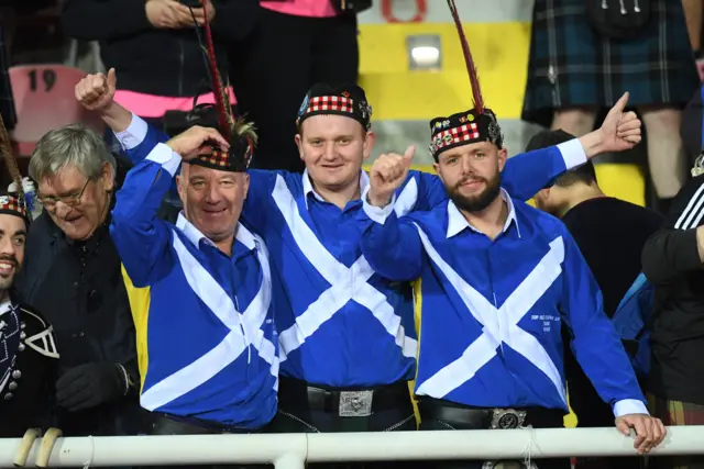 Scotland fans celebrate