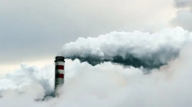 Power station chimney